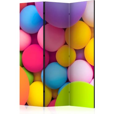 3-part divider - Colorful Balls [Room Dividers]