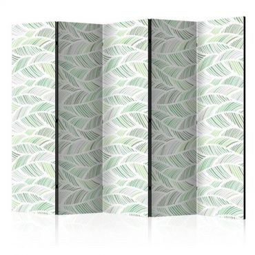 Διαχωριστικό με 5 τμήματα - Green Waves II [Room Dividers]