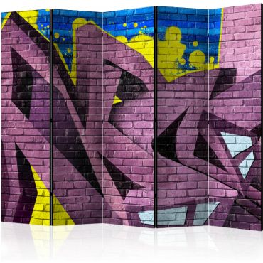 Partition with 5 sections - Street art - graffiti II [Room Dividers]