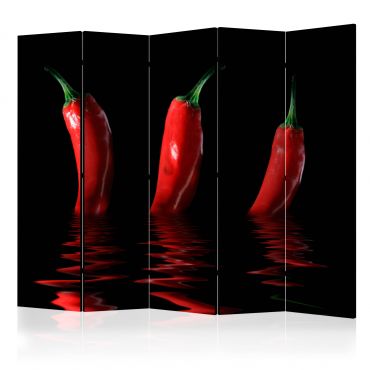 5-section divider - Chili pepper II [Room Dividers]