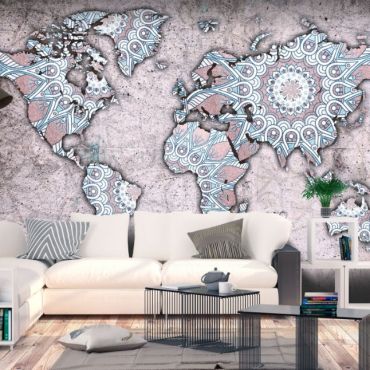Self-adhesive photo wallpaper - Travel Mandala