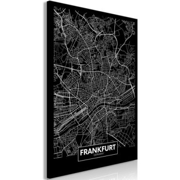 Table - Dark Map of Frankfurt (1 Part) Vertical