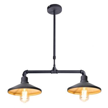 Hanging ceiling light Pipe 2lamps