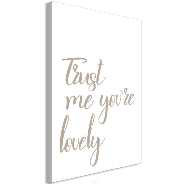 Board - Trust Me You're Lovely (1 Part) Vertical