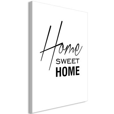 Table - Black and White: Home Sweet Home (1 Part) Vertical