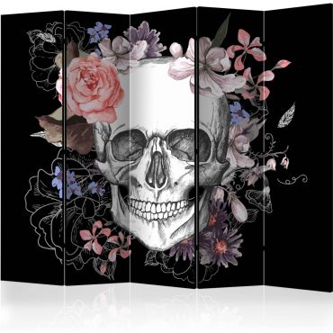 5-part divider - Skull and Flowers II [Room Dividers]