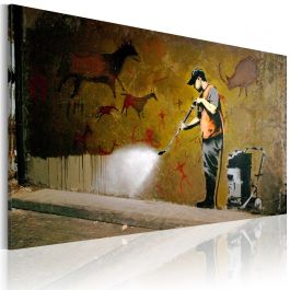 Canvas Print - Whitewashing Lascaux (Banksy) 60x40