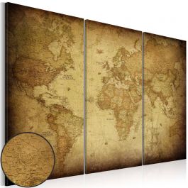 Canvas Print - Old map: triptych
