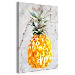 Canvas Print - Pineapple and Marble (1 Part) Vertical