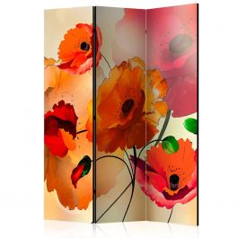 Room Divider - Velvet Poppies [Room Dividers] 135x172