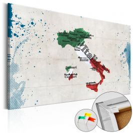Decorative Pinboard - Italy [Cork Map]