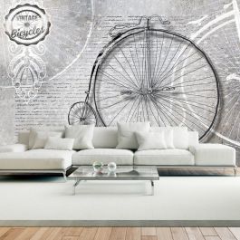 Wallpaper - Vintage bicycles - black and white