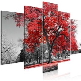 Table - Autumn in the Park (5 Parts) Wide Red