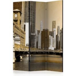 3-part divider - Chicago's bridge (vintage effect) [Room Dividers]