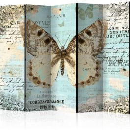 5-part divider - Postcard with butterfly II [Room Dividers]