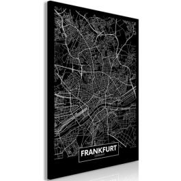 Table - Dark Map of Frankfurt (1 Part) Vertical