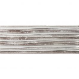 Tile LOUVRE Decor Gris Wave Rlv KARAG