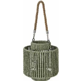 Hanging lantern made of rope and metal
