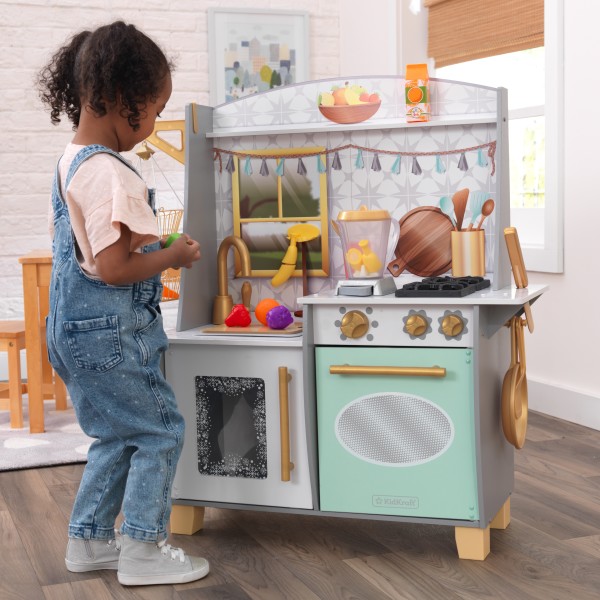 kidkraft boho bungalow play kitchen